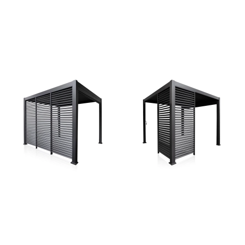 Panel Żaluzjowy Stały 123 cm - Pergola tarasowa MIRADOR Classic i Premium 111- Antracyt